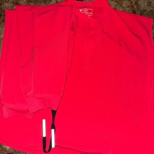 Figs Women's Red Scrub Top